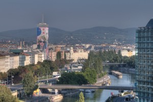 Ringturm, Donaukanal und Kahlenberg